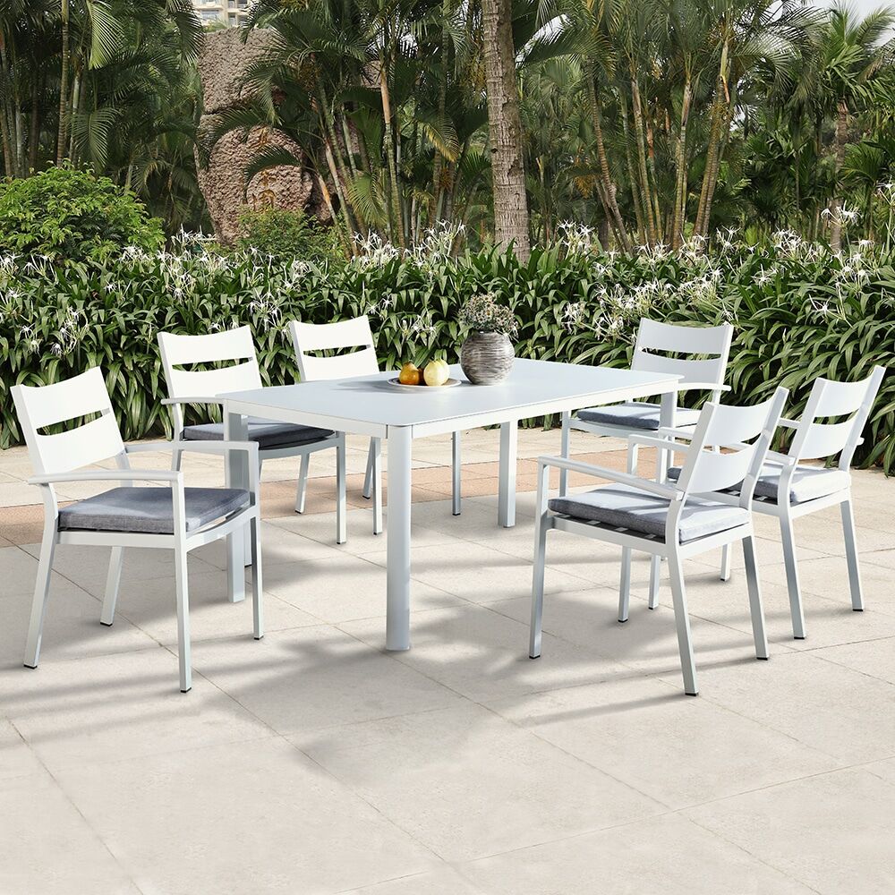 aluminum outdoor dining table