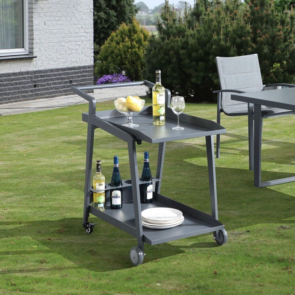 outdoor food wine rolling serving cart on wheels od687g Outdoor Furniture Supplier-China Factoery-Manufacturer