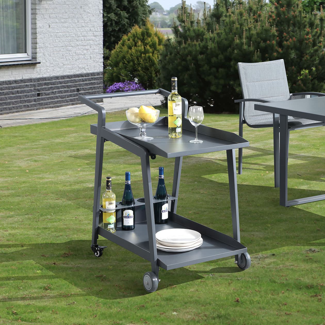 outdoor food wine rolling serving cart on wheels od687g Outdoor Furniture Supplier-China Factoery-Manufacturer