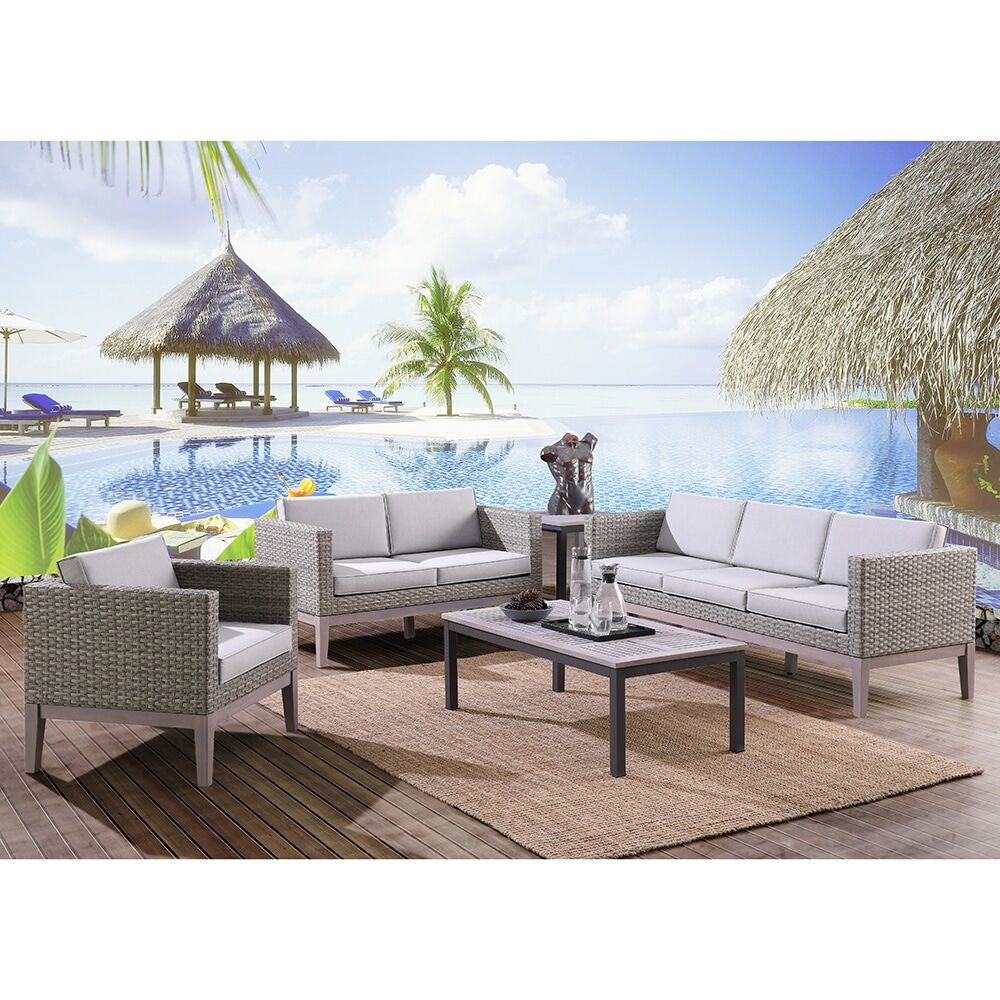outdoor wicker sofa