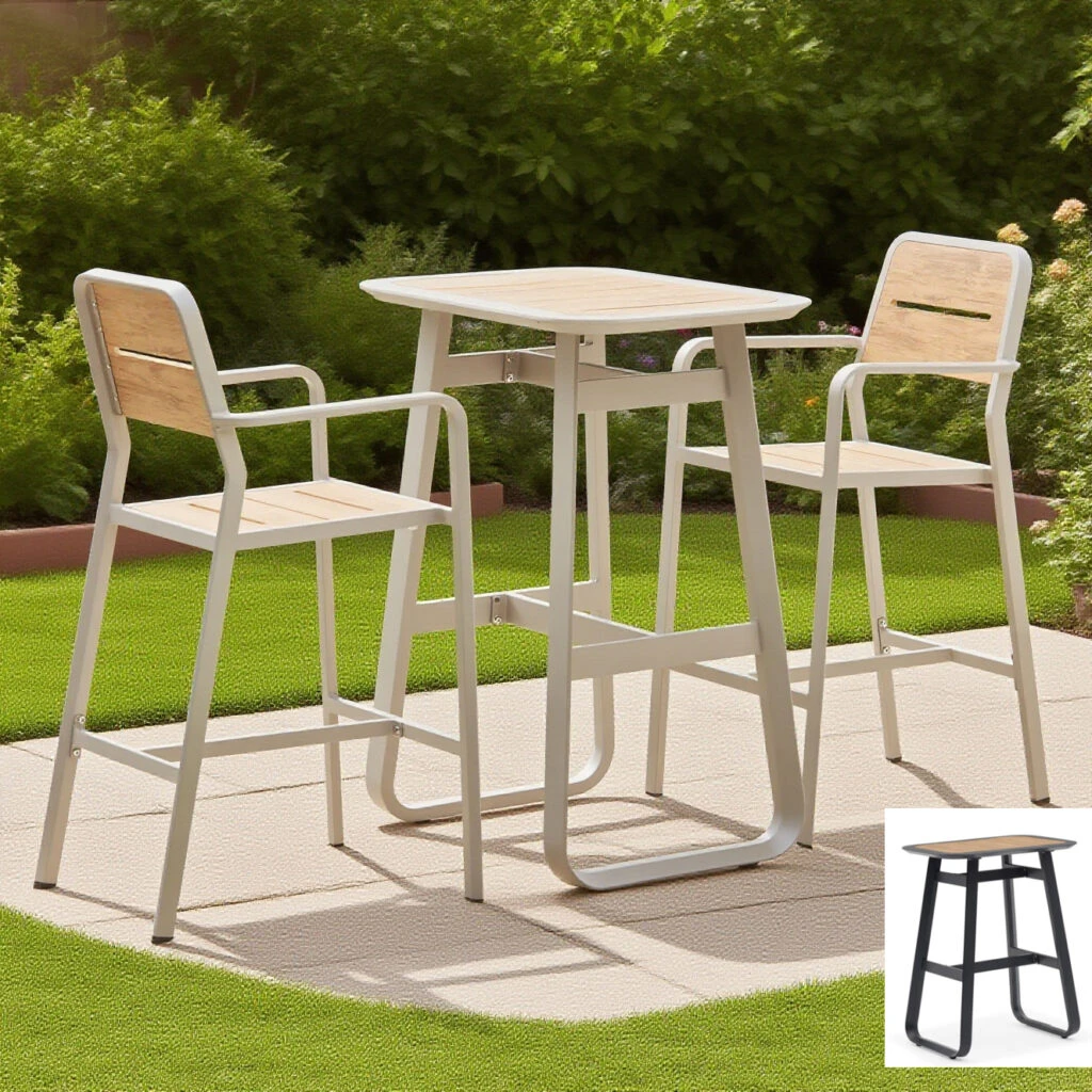 black bar table set