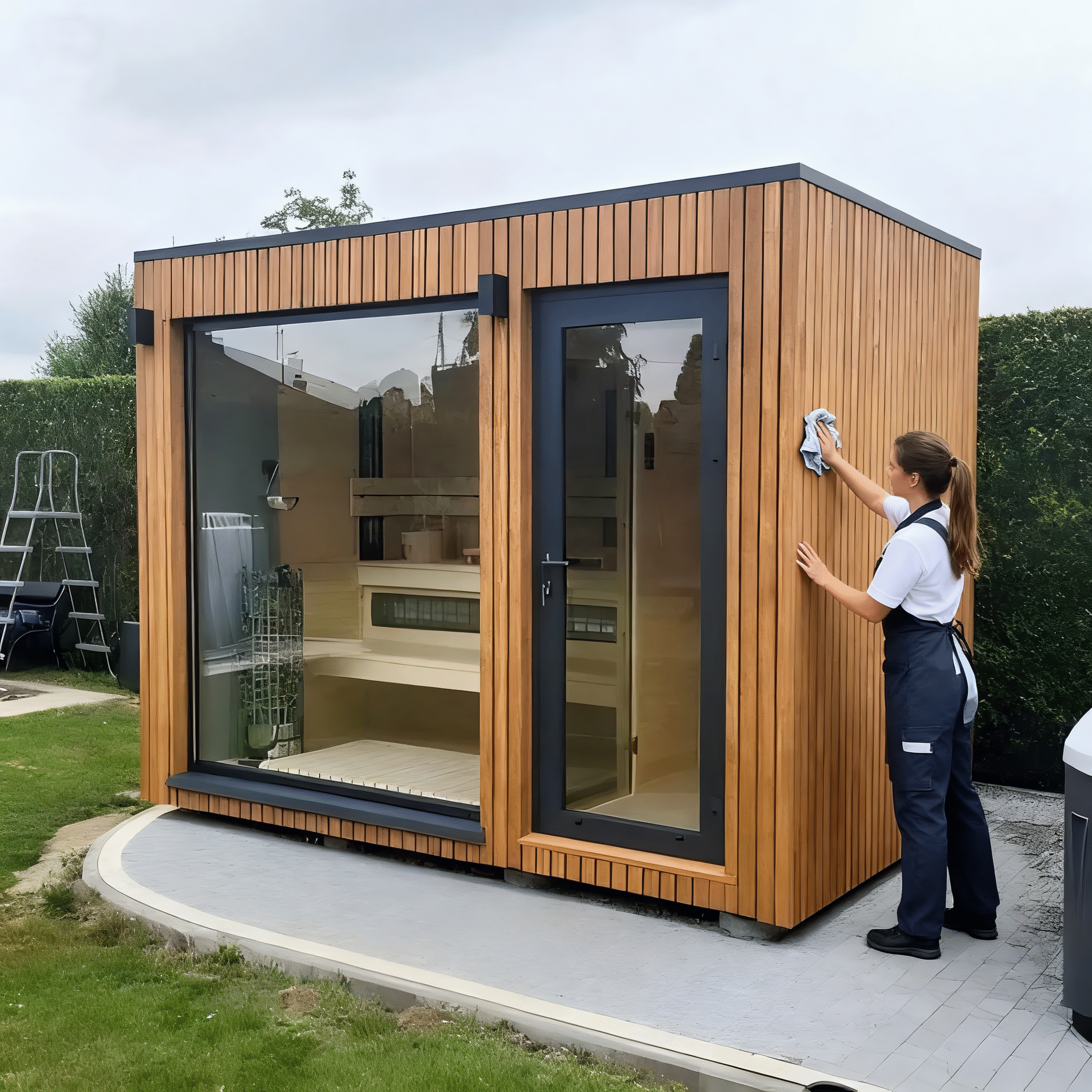Contemporary Home Sauna Room